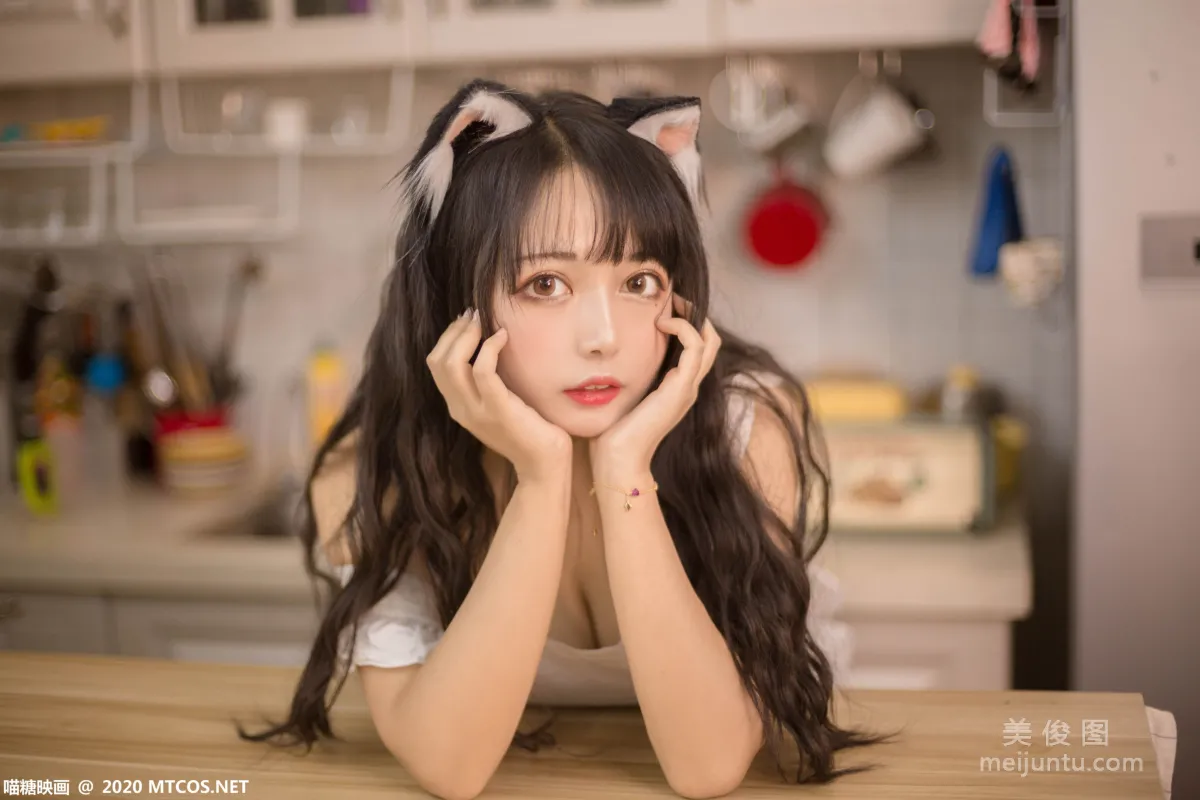 [喵糖映画] VOL.296 厨房猫娘 写真集13