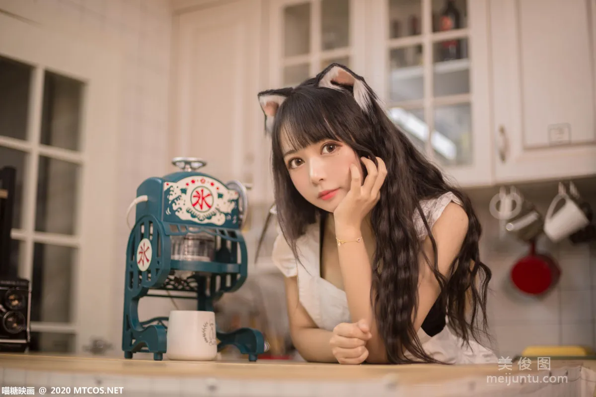 [喵糖映画] VOL.296 厨房猫娘 写真集9
