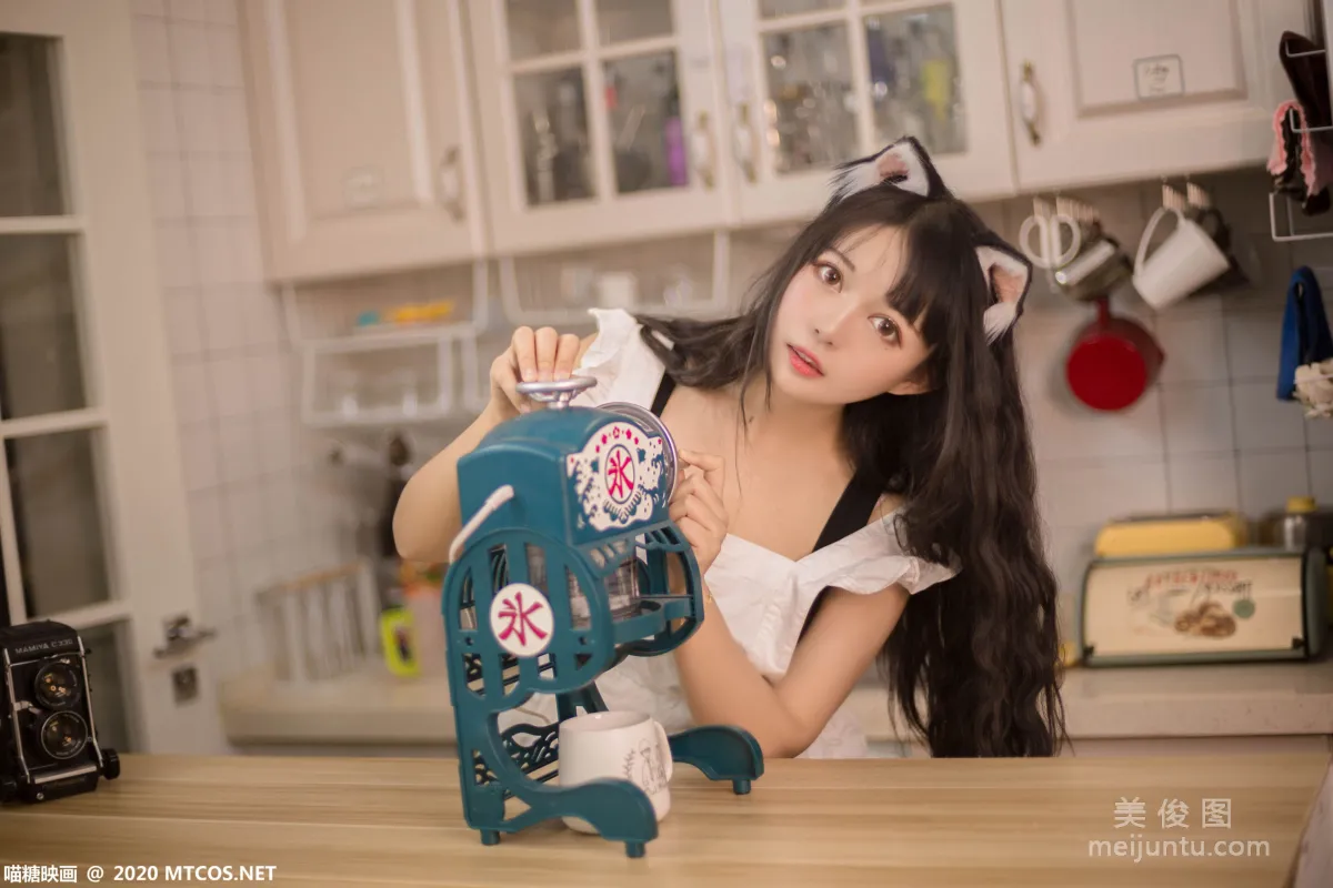 [喵糖映画] VOL.296 厨房猫娘 写真集8