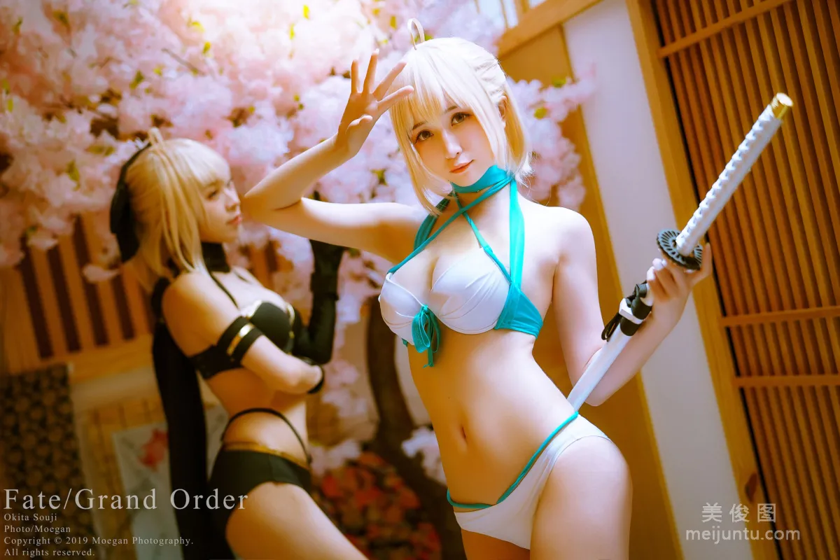 [Cosplay] Miyana咪呀 - 沖田総司 水着 4