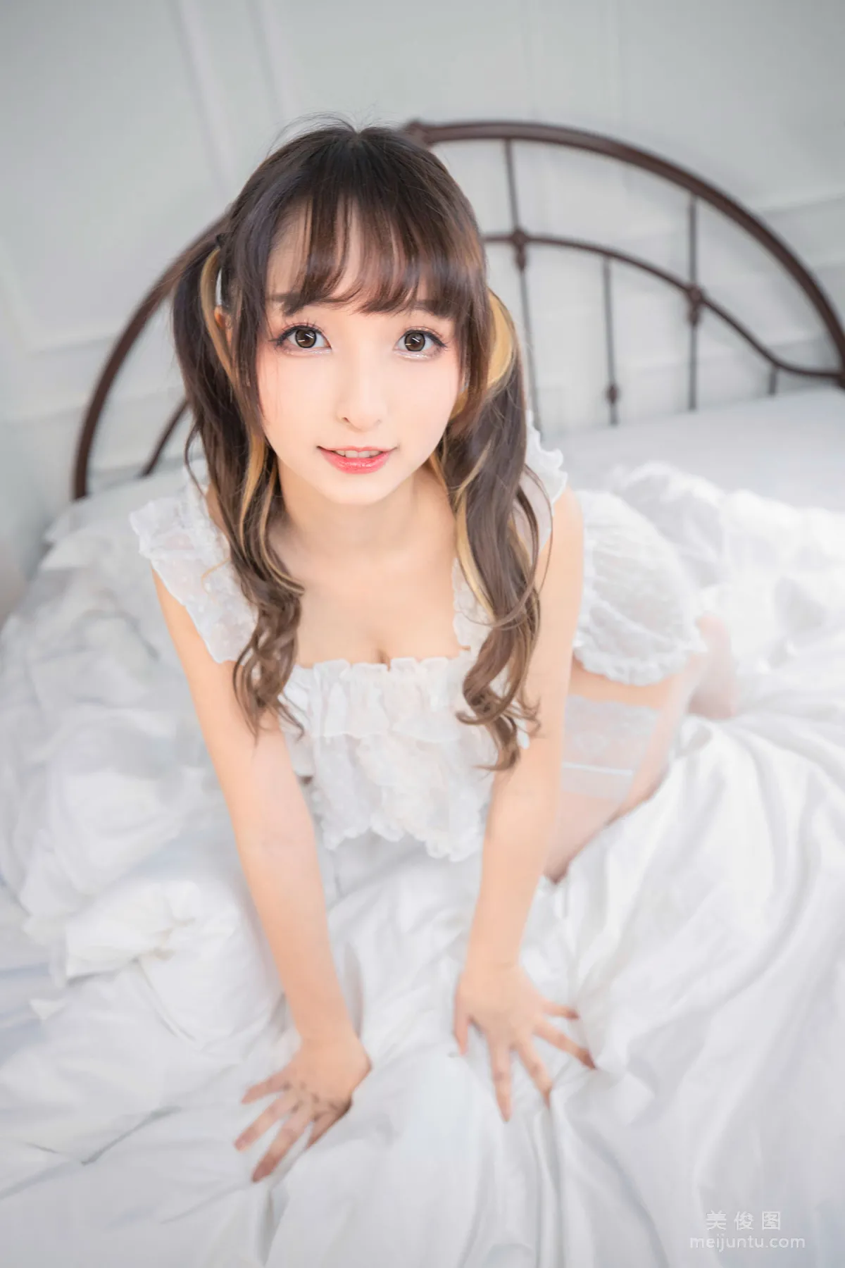 [Cosplay] 蘿莉神楽坂真冬之トリック放題 - 白絲少女 14