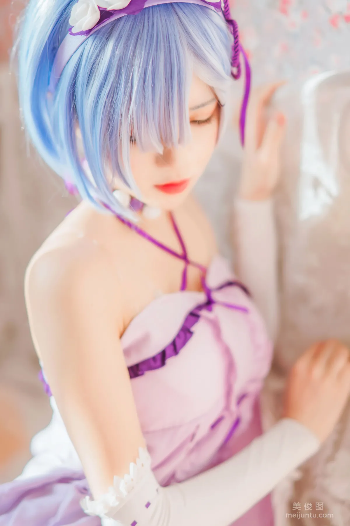 [Cosplay] 蠢沫沫 - 蕾姆小睡裙17