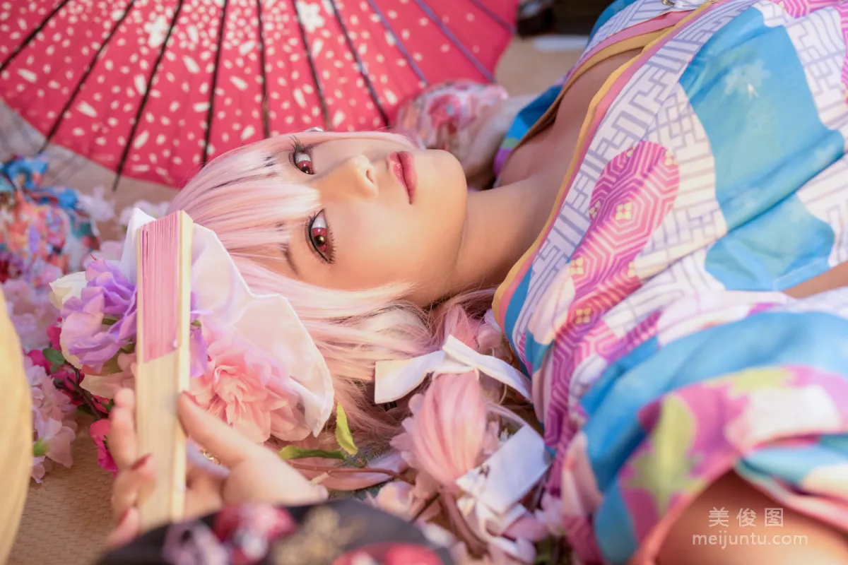 [Cosplay] 蜜汁貓裘 - 索尼子和服 寫真集 17