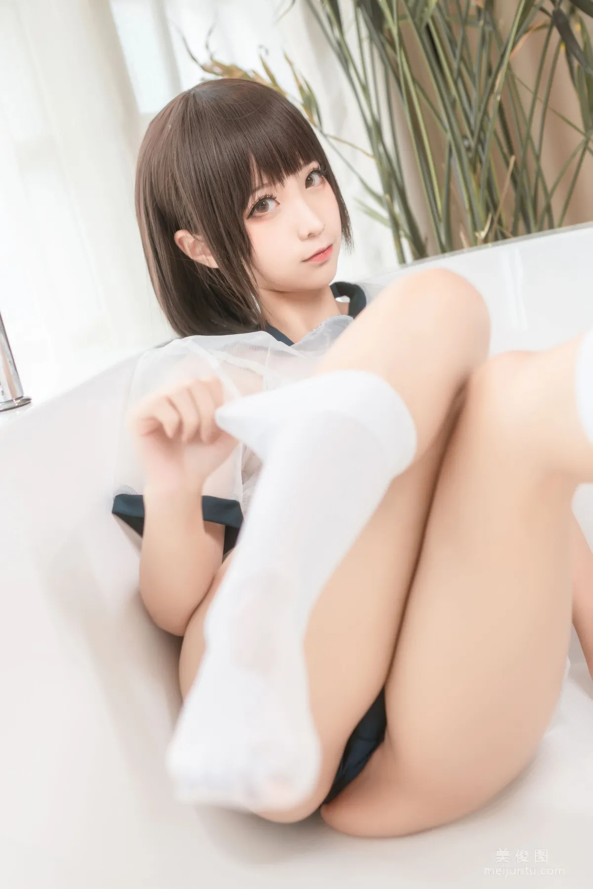 [Cosplay] 動漫博主蠢沫沫 - 透明體操服 寫真集 16
