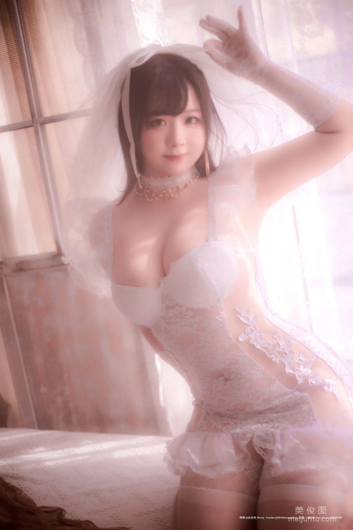 [Cosplay] 皮皮奶可可愛了啦 - 朦胧婚紗 38