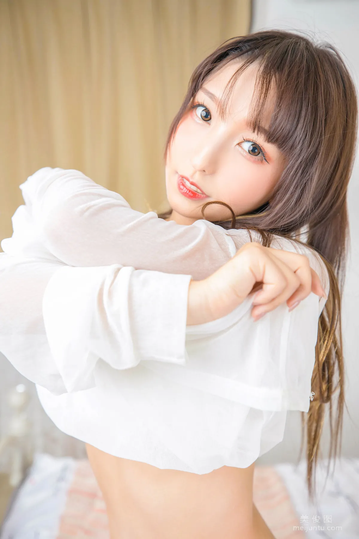 [Cosplay] 神楽坂真冬 《おかえり》 白絲貓腳 寫真集 41