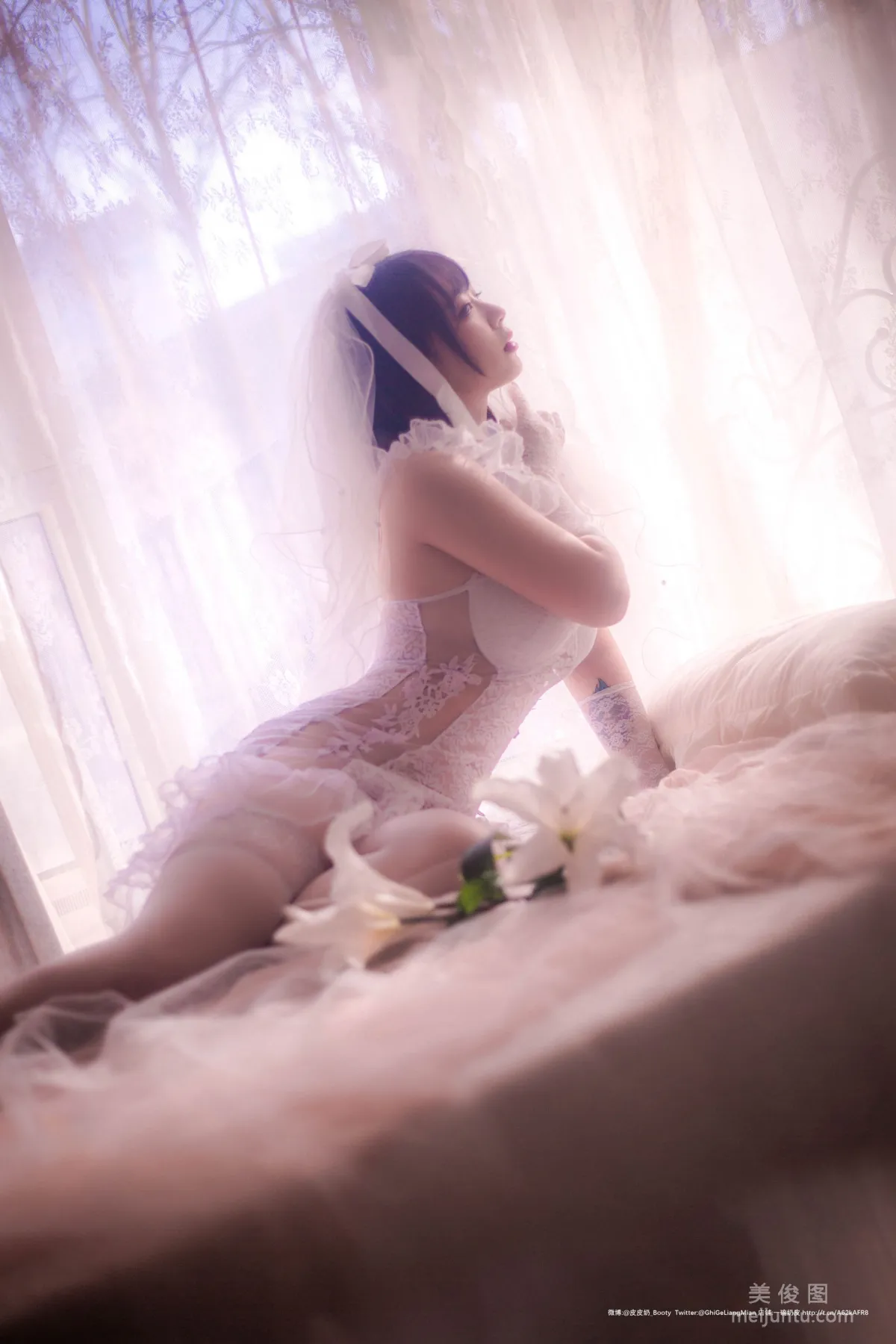 [Cosplay] 皮皮奶可可愛了啦 - 朦胧婚紗 49