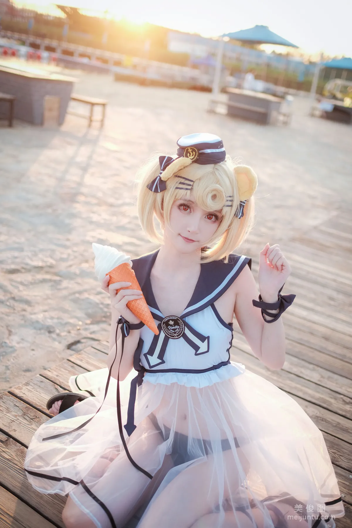 [Cosplay寫真] 萌寵博主yui金魚 - 古米泳裝 10