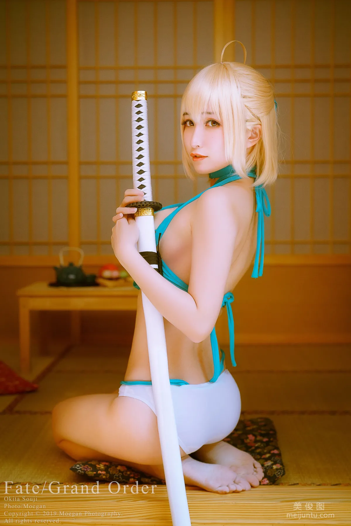 [Cosplay] Miyana咪呀 - 沖田総司 水着 18