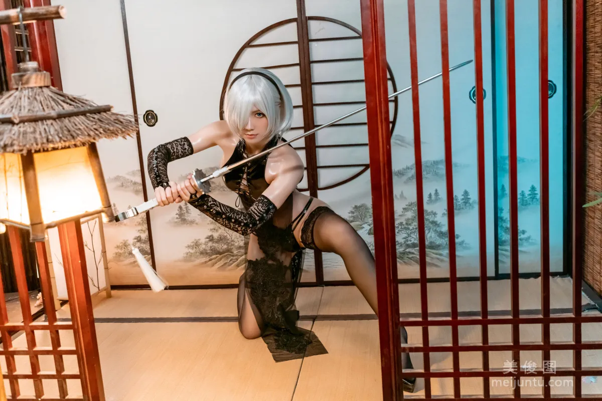 [Cosplay] izumi泉桃子福利 - 2B靡煙旗袍 13
