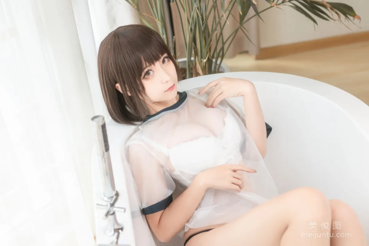 [Cosplay] 動漫博主蠢沫沫 - 透明體操服 寫真集 9