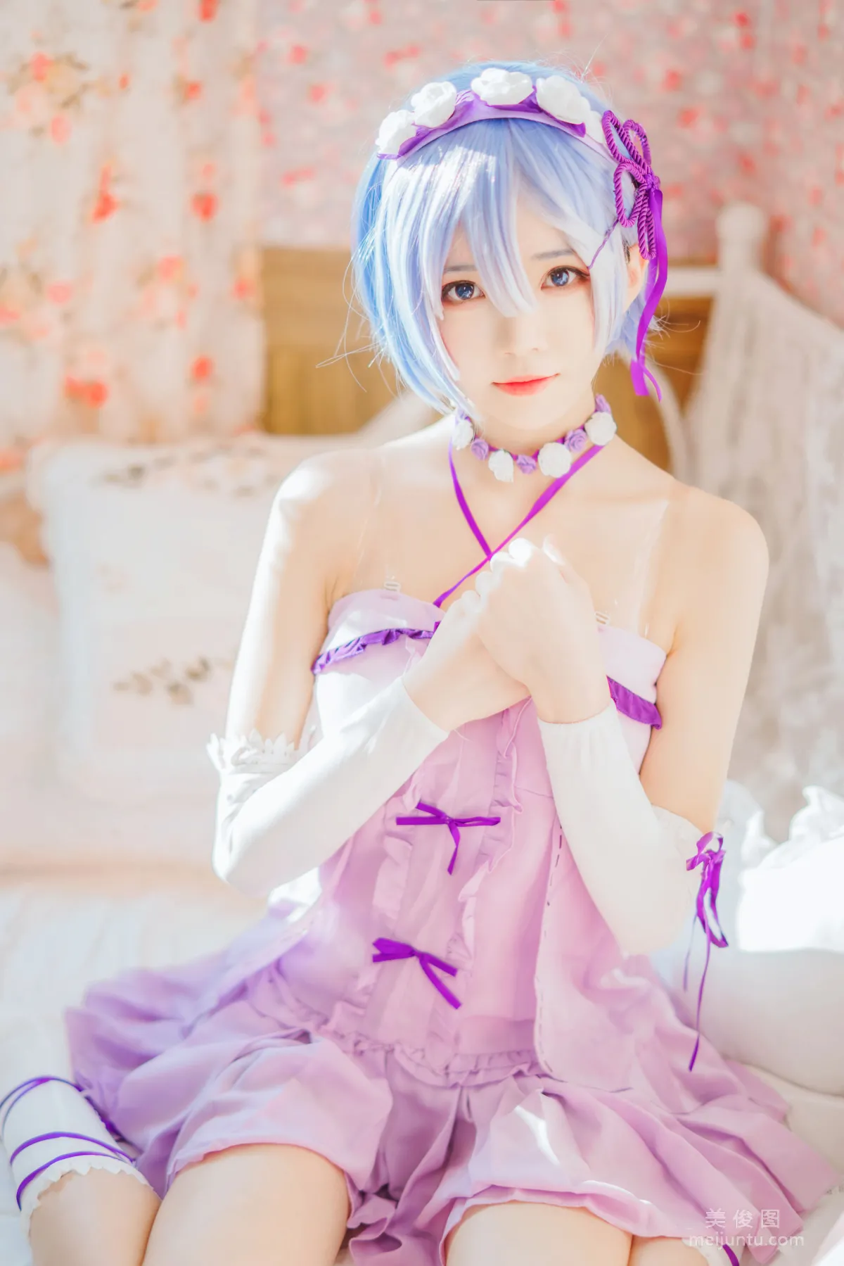 [Cosplay] 蠢沫沫 - 蕾姆小睡裙1