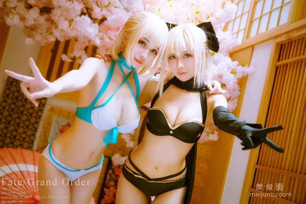 [Cosplay] Miyana咪呀 - 沖田総司 水着 1