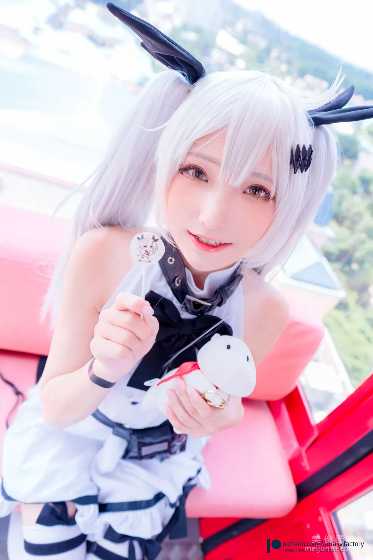 [Cosplay] 小丁 《Fantasy Factory》  黑白 薄纱 网袜 写真集19