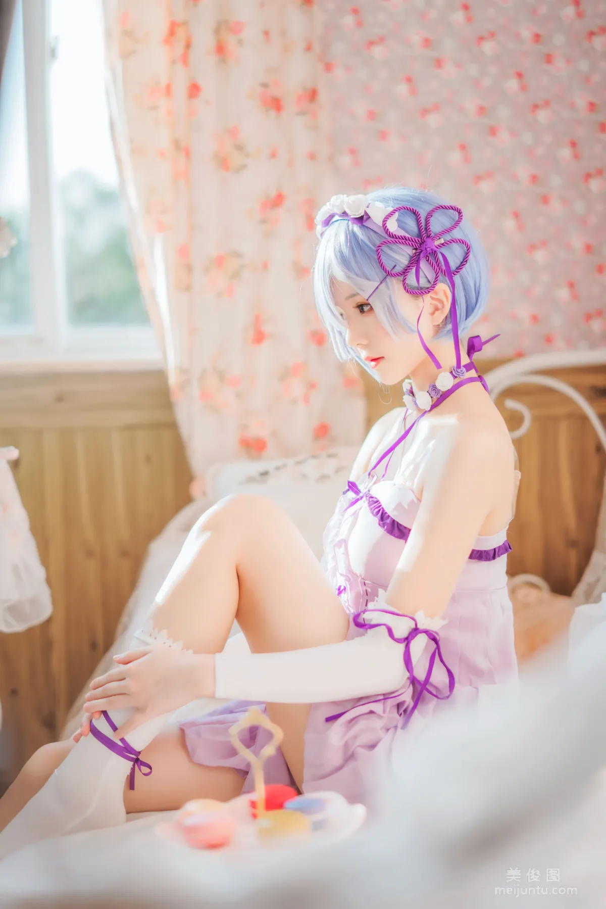 [Cosplay] 蠢沫沫 - 蕾姆小睡裙12