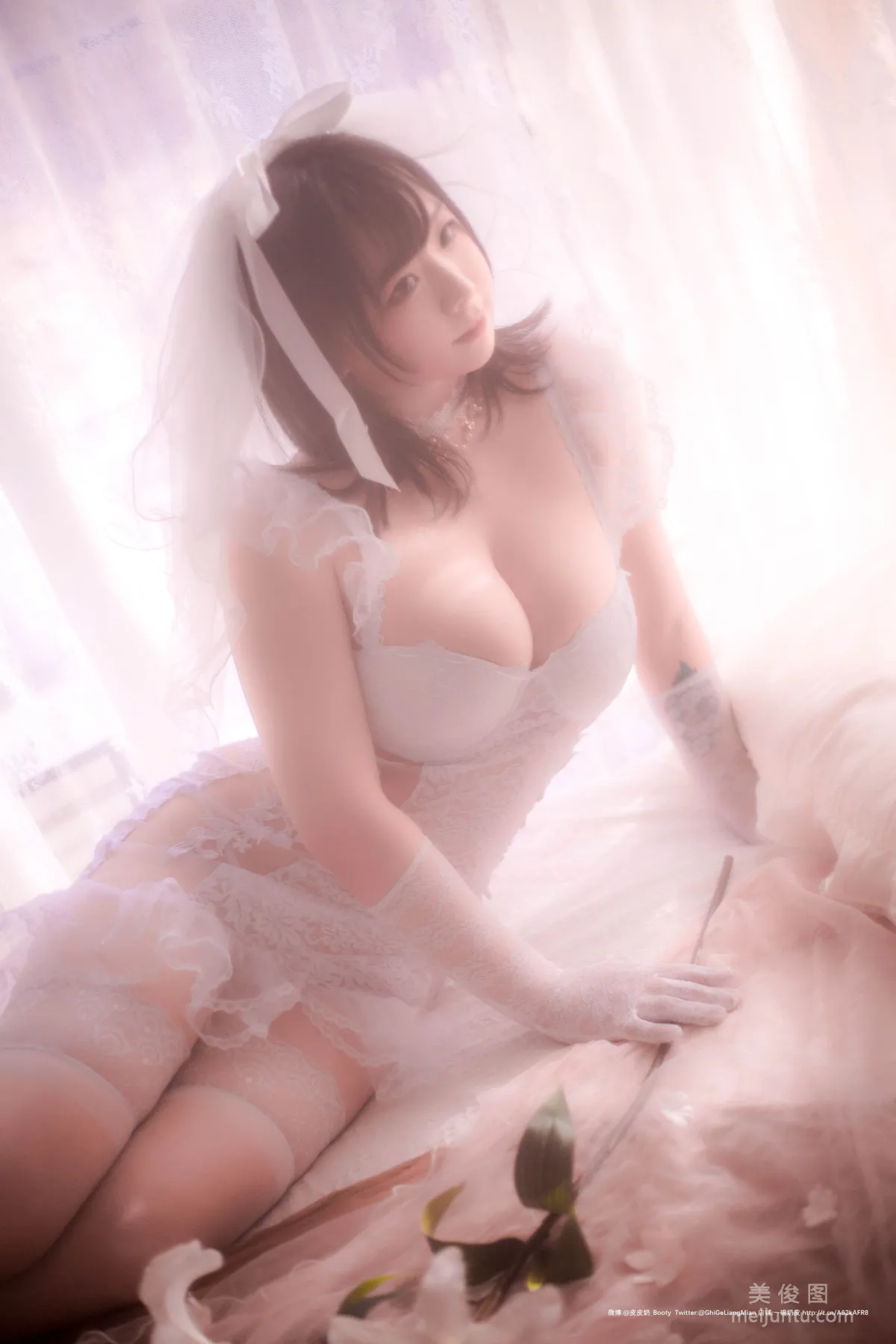 [Cosplay] 皮皮奶可可愛了啦 - 朦胧婚紗 47