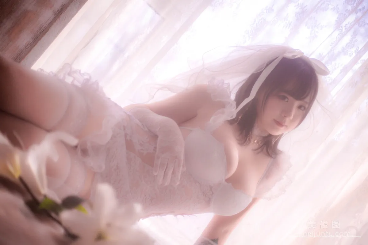 [Cosplay] 皮皮奶可可愛了啦 - 朦胧婚紗 48