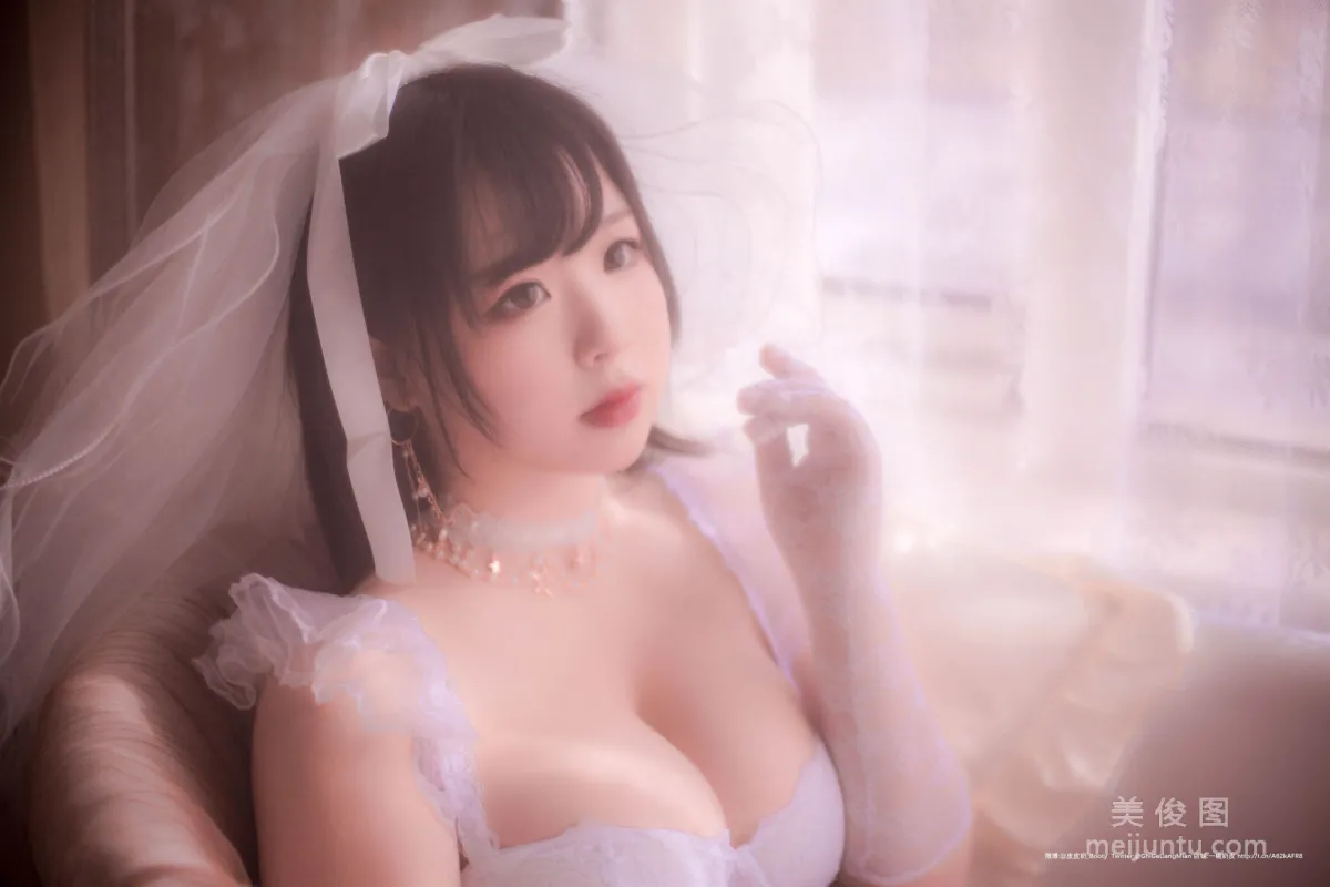 [Cosplay] 皮皮奶可可愛了啦 - 朦胧婚紗 65