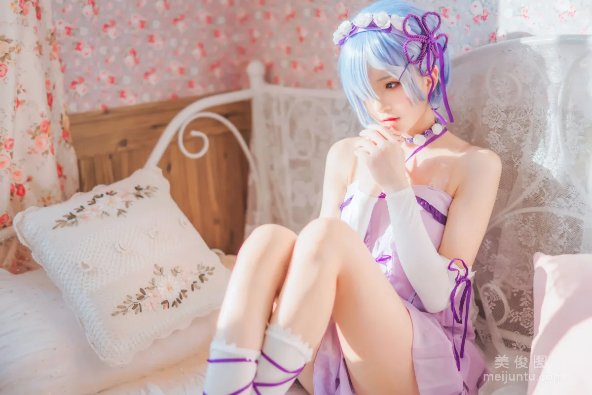[Cosplay] 蠢沫沫 - 蕾姆小睡裙14