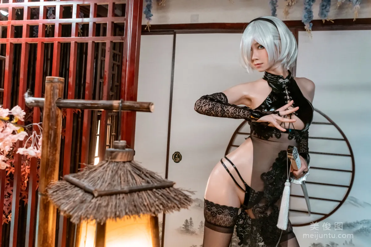 [Cosplay] izumi泉桃子福利 - 2B靡煙旗袍 11