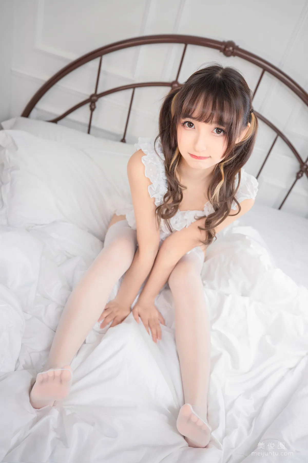 [Cosplay] 蘿莉神楽坂真冬之トリック放題 - 白絲少女 11