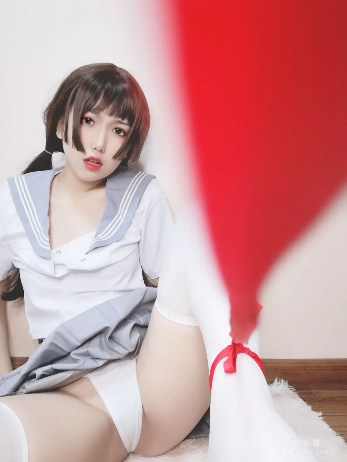 [Cosplay] 芋圆侑子SJ_ - 白丝jk34