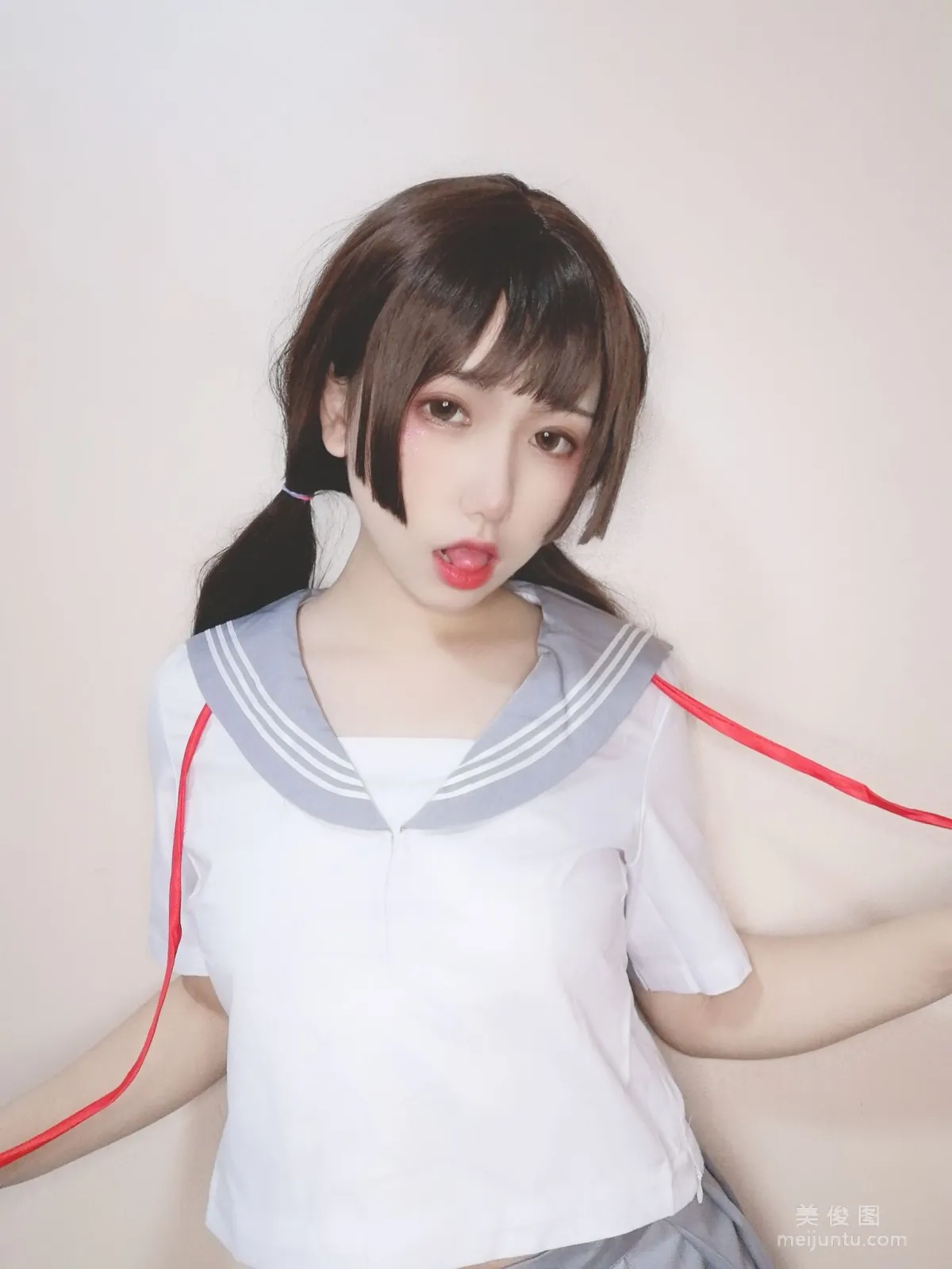 [Cosplay] 芋圆侑子SJ_ - 白丝jk14
