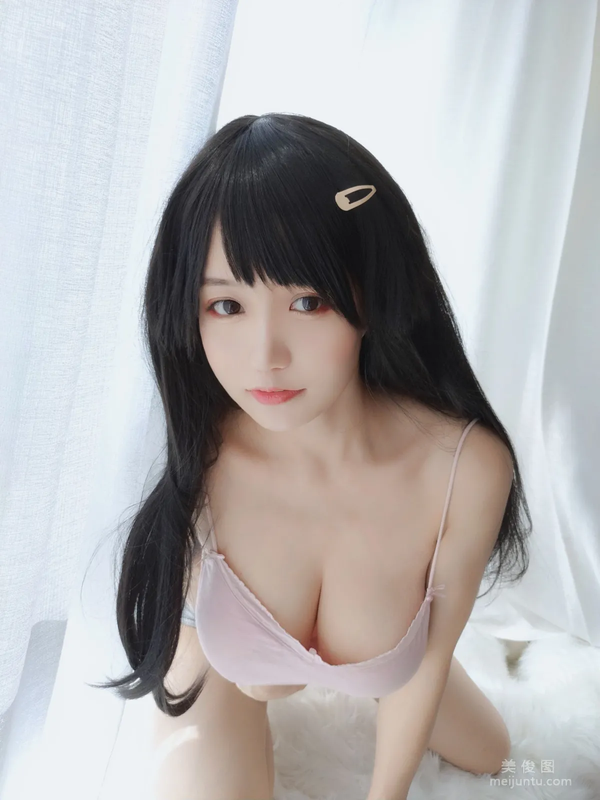 [Cosplay] 動漫博主小倉千代w - 粉色吊帶 寫真集 12