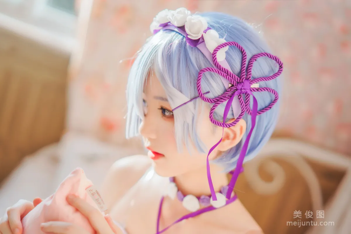 [Cosplay] 蠢沫沫 - 蕾姆小睡裙21