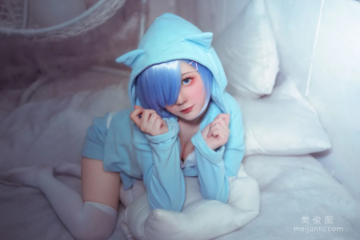 [Cosplay] 動漫博主弦音sic - RE從零開始的異世界生活 蕾姆貓咪睡衣 9