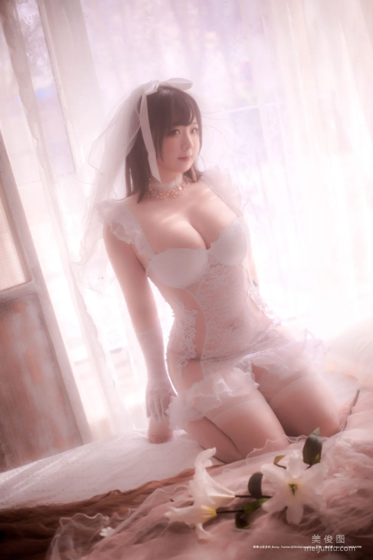 [Cosplay] 皮皮奶可可愛了啦 - 朦胧婚紗 40