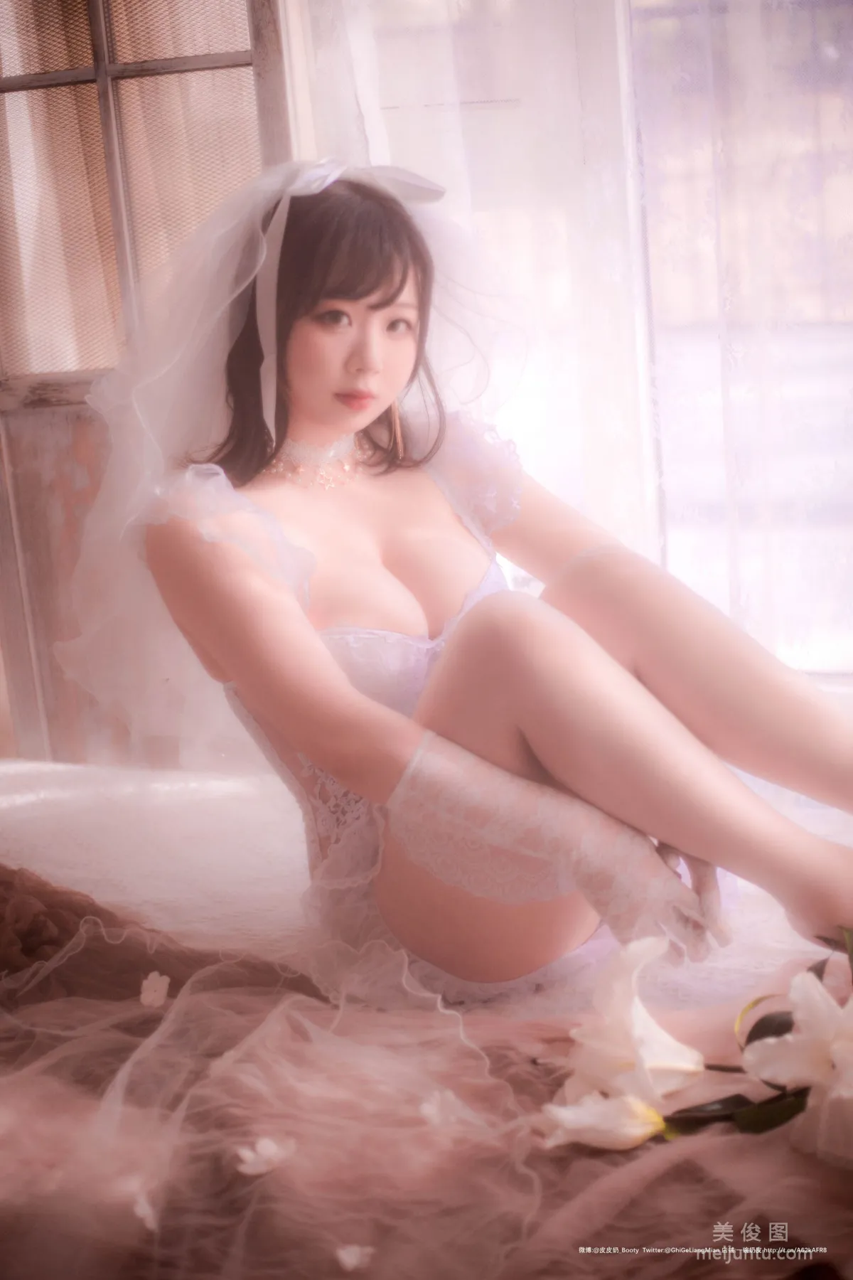 [Cosplay] 皮皮奶可可愛了啦 - 朦胧婚紗 26