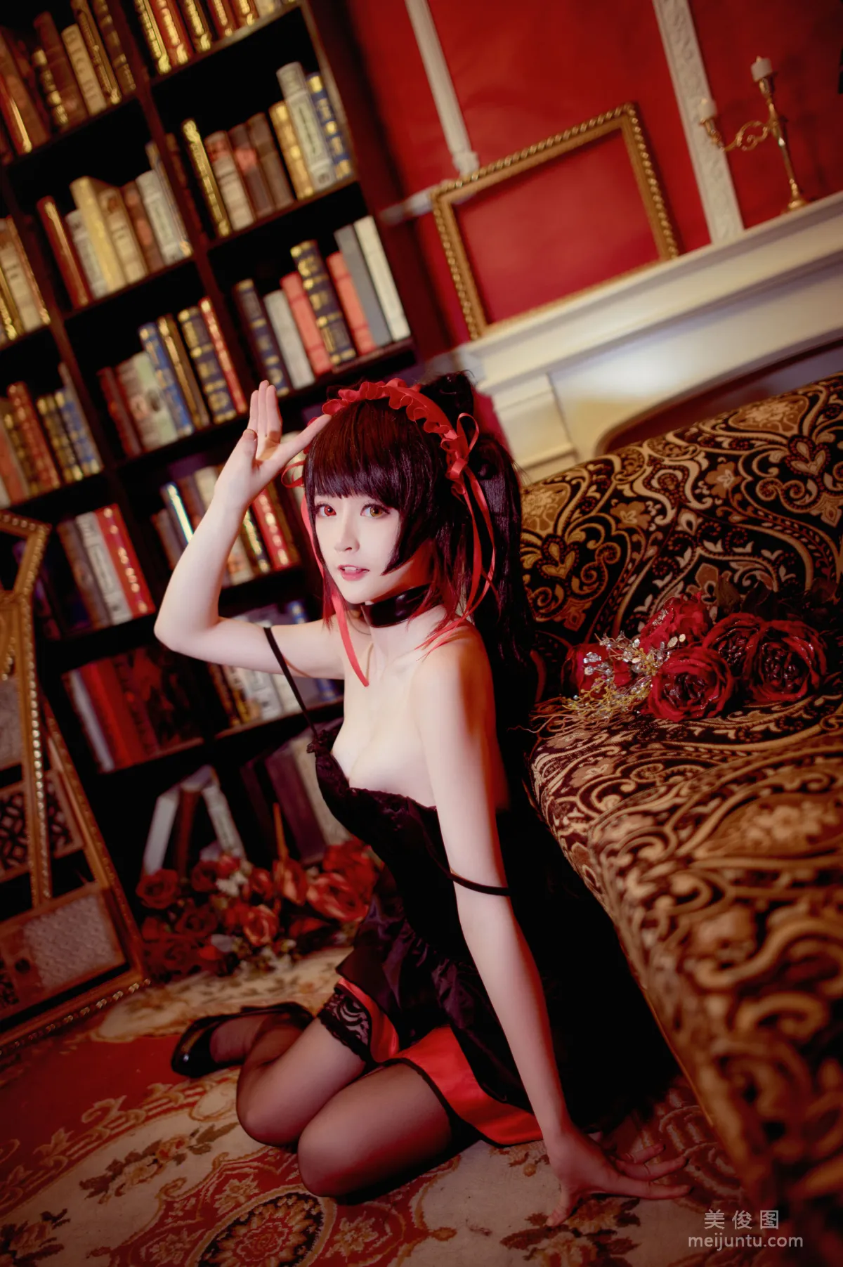[Cosplay] 萌宠博主yui金鱼 - 时崎狂三 黑裙 写真集4
