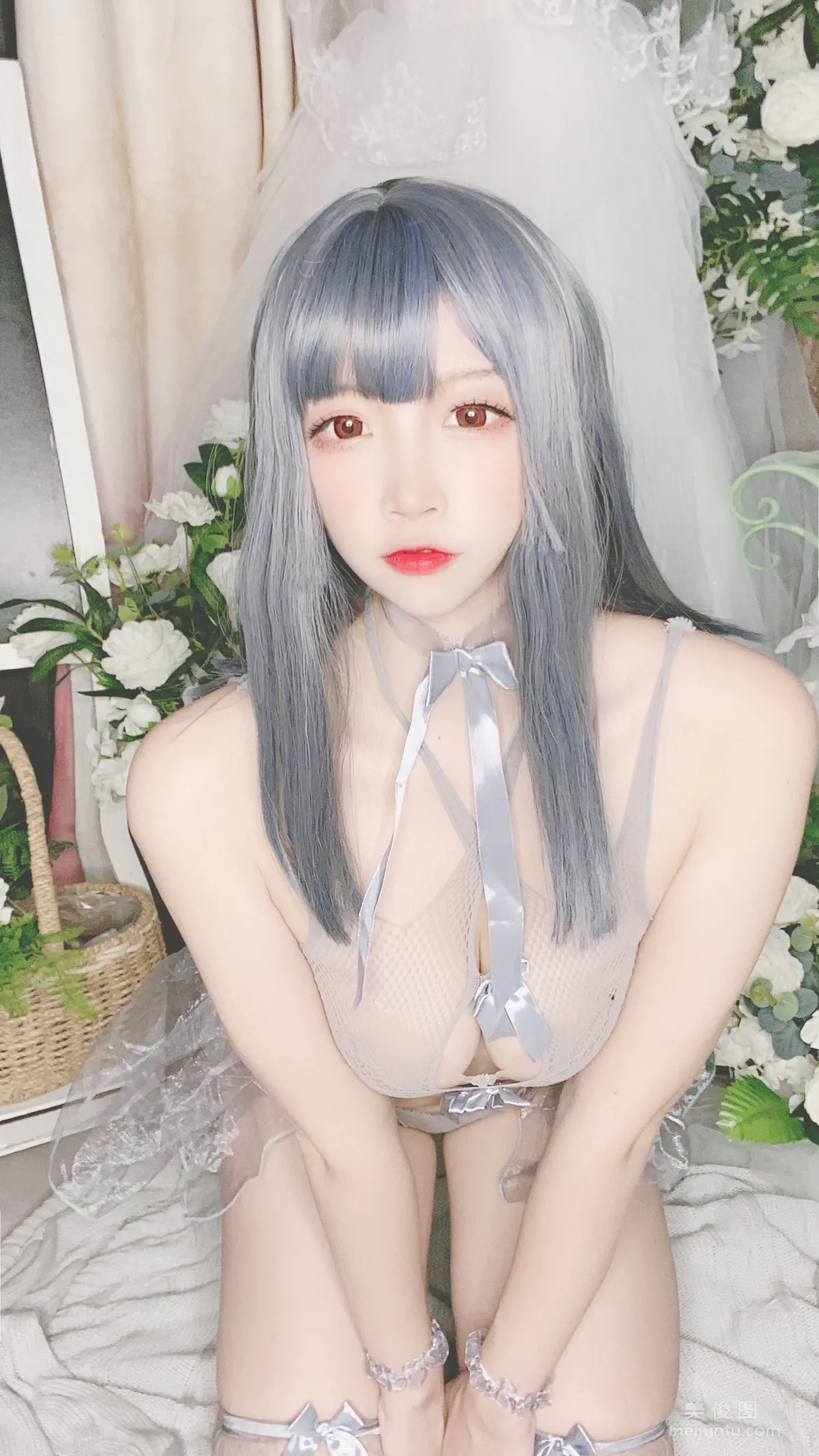 [Cosplay] 人氣Coser二佐Nisa - 藍色網狀比基尼 29