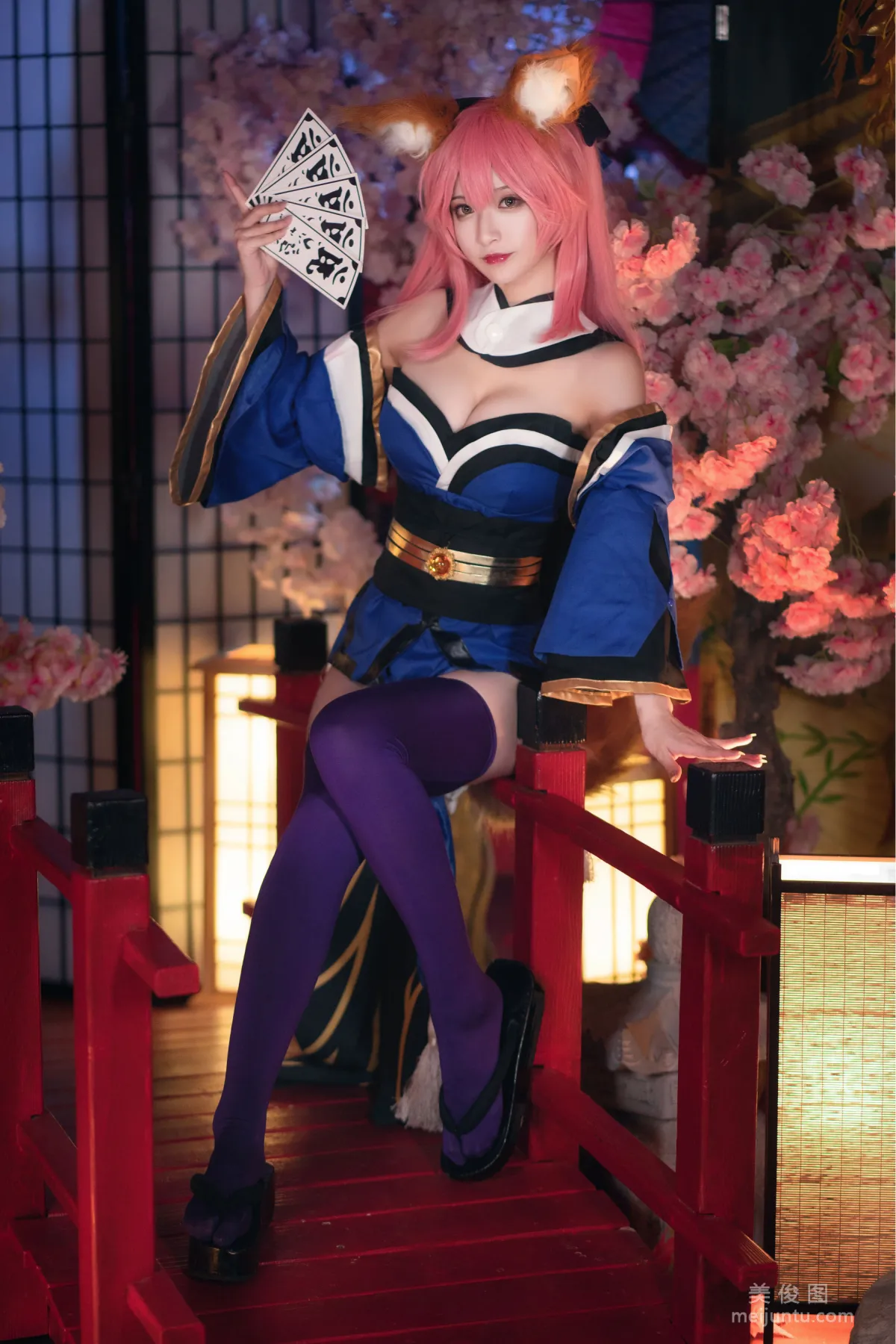 [Cosplay] 动漫博主铁板烧鬼舞w - 玉藻前 原皮1