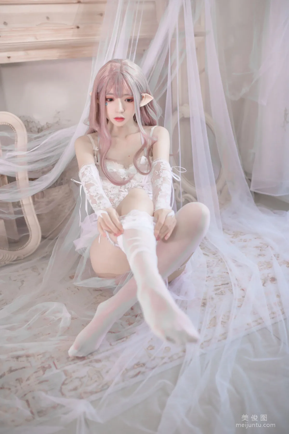 [Cosplay写真] 疯猫ss - 纯白精灵6