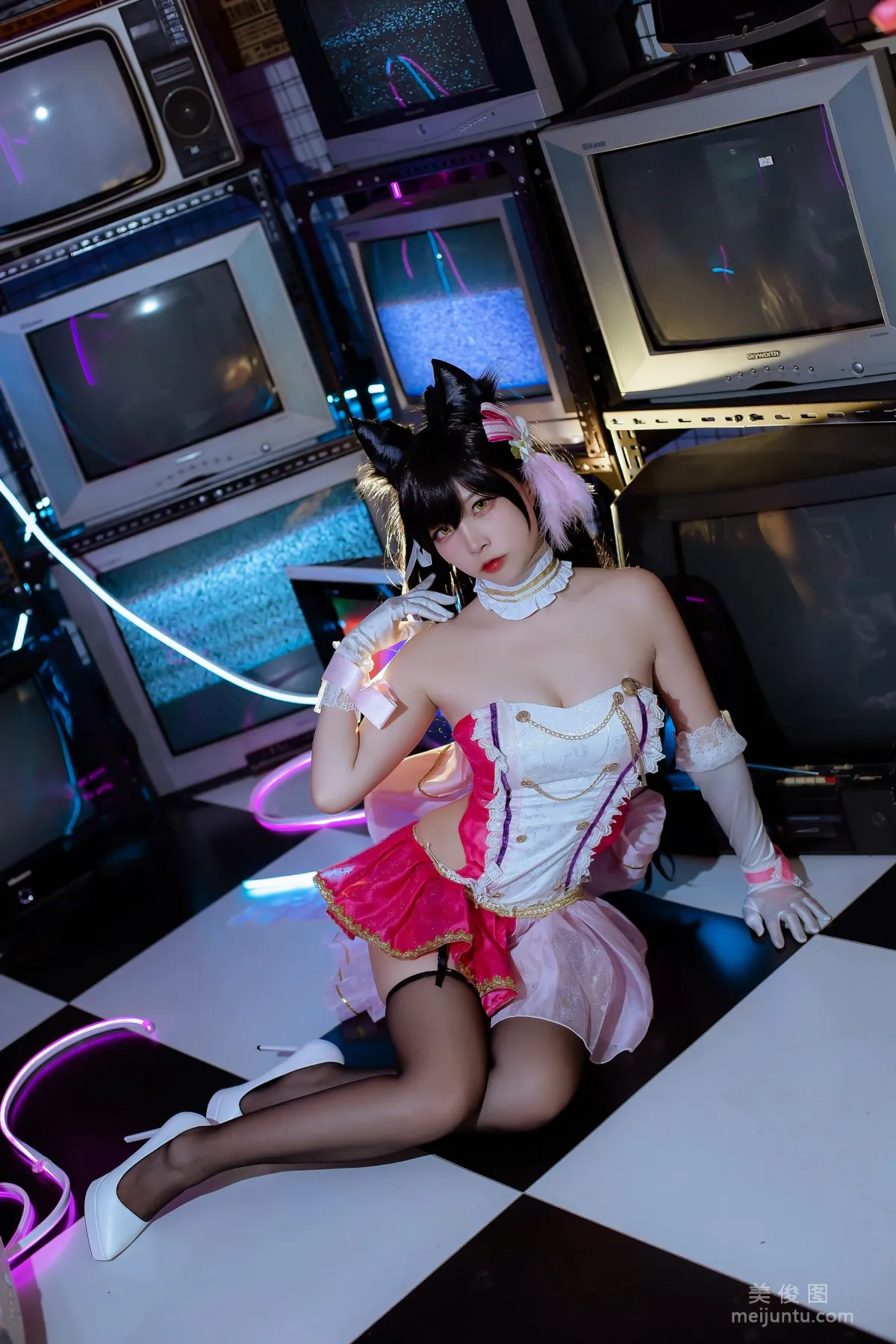 [Cosplay寫真] 二佐Nisa - 犬之眷之碧藍愛宕 打歌服 12