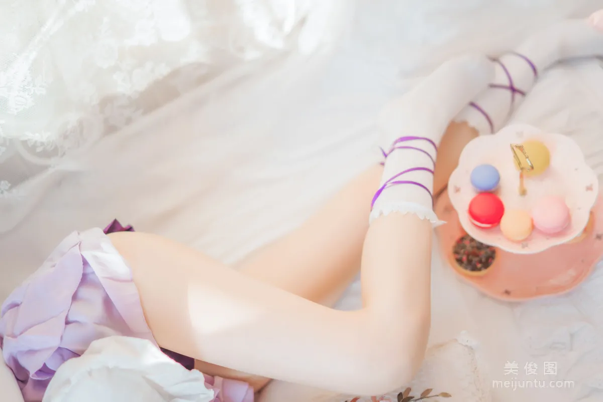 [Cosplay寫真] 桜桃喵 - 蕾姆小睡裙 36