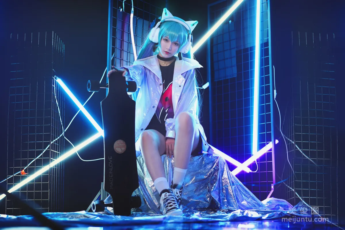 [Cosplay] 動漫博主鐵闆燒鬼舞w - 妖舞耳機miku 寫真集 3