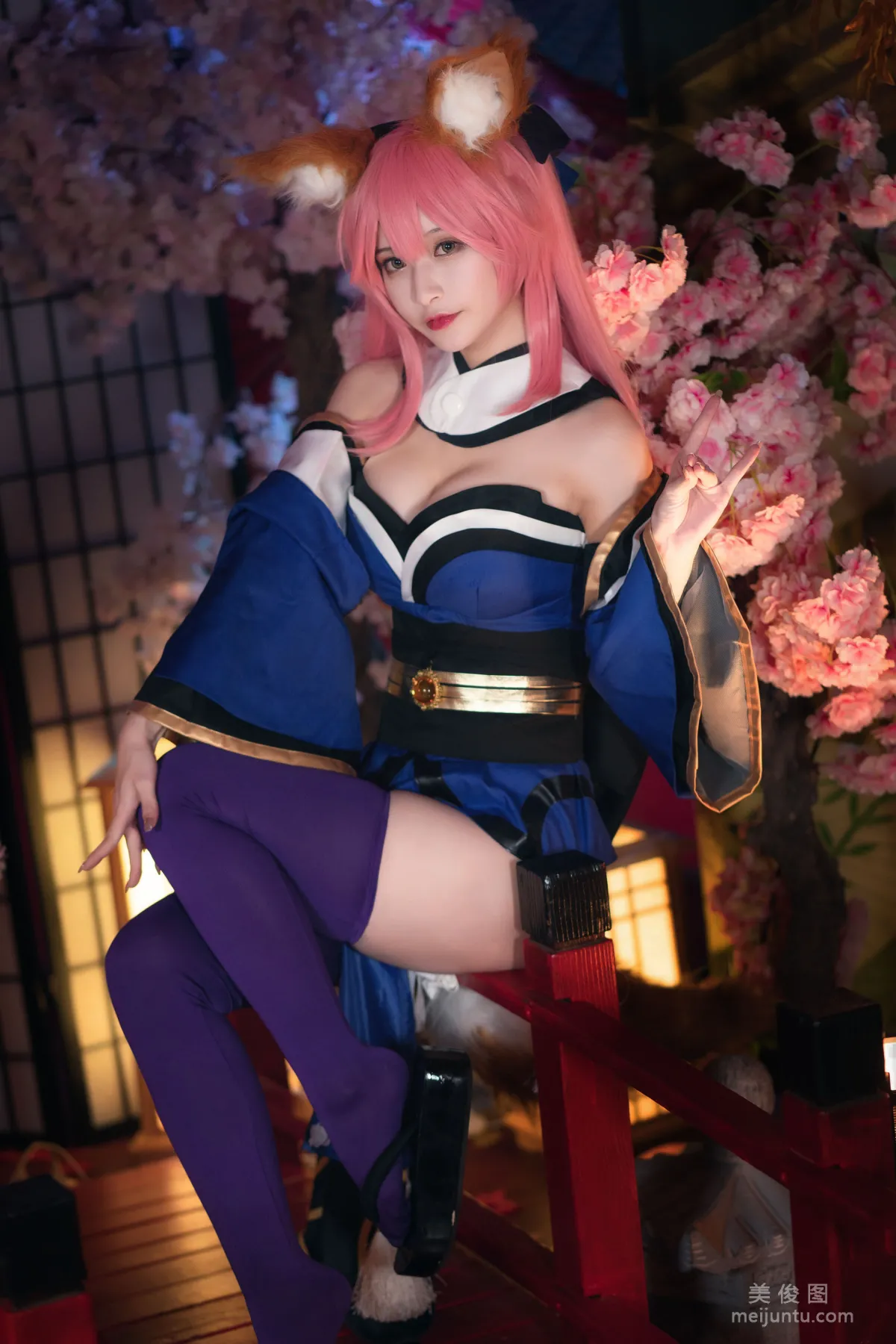 [Cosplay] 动漫博主铁板烧鬼舞w - 玉藻前 原皮12