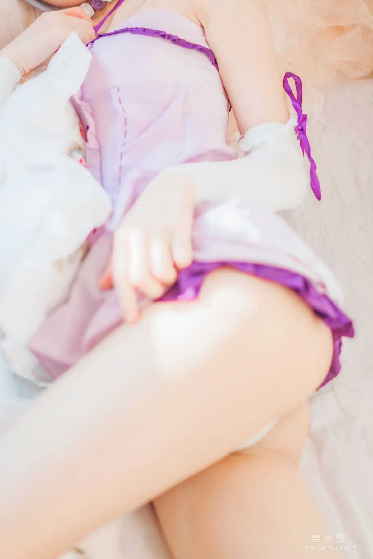 [Cosplay寫真] 桜桃喵 - 蕾姆小睡裙 35