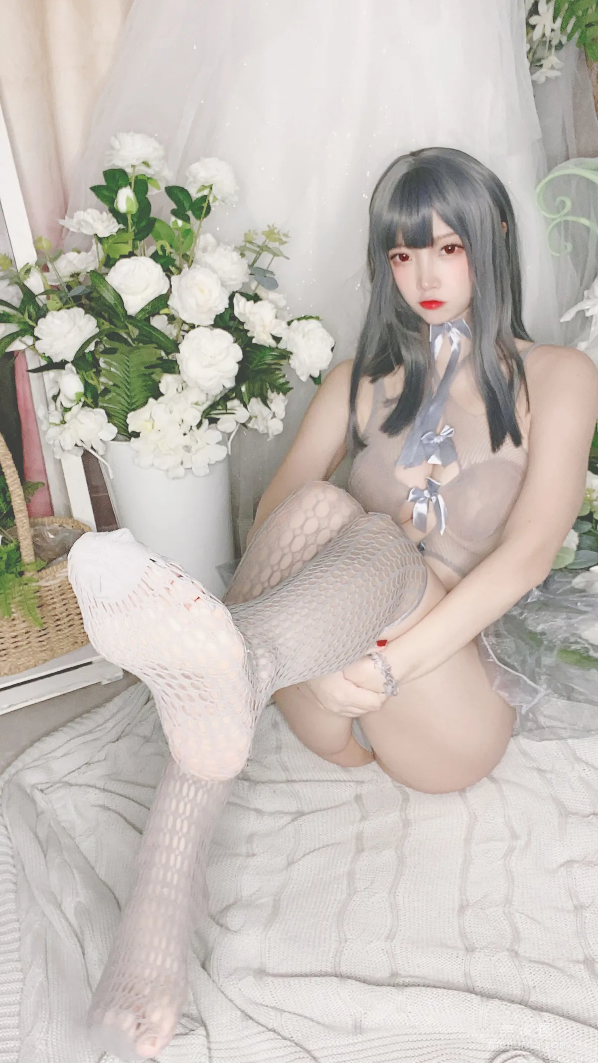 [Cosplay] 人氣Coser二佐Nisa - 藍色網狀比基尼 16