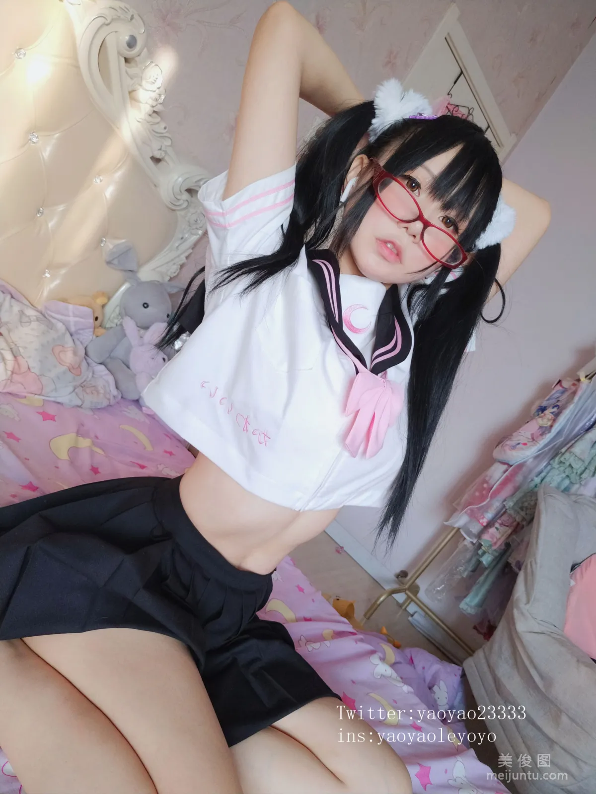 [Cosplay寫真] 搖搖樂yoyo - 黑絲小惡魔 74