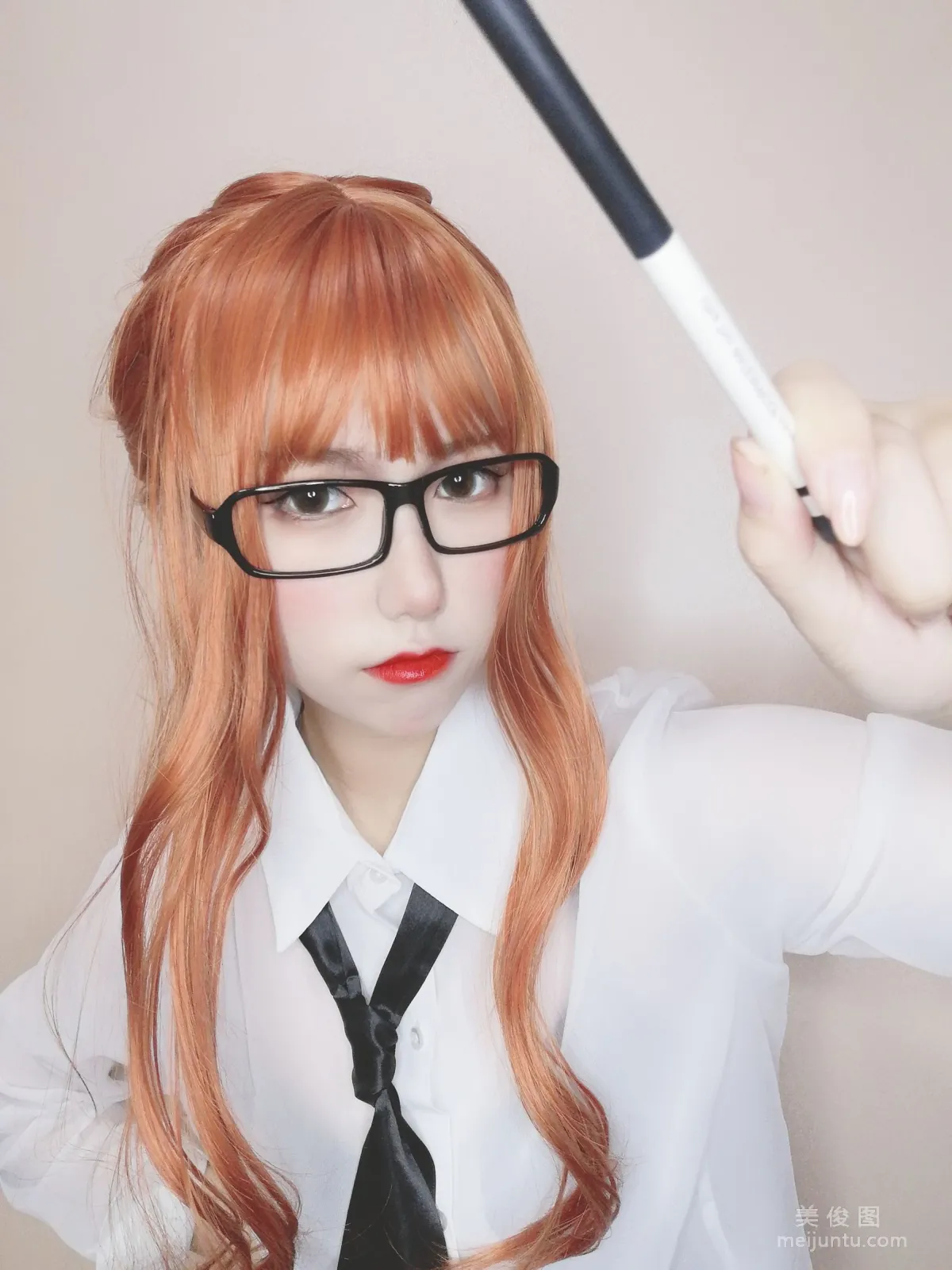 [Cosplay] 芋圓侑子SJ_ - 黑絲女教師 寫真集 56