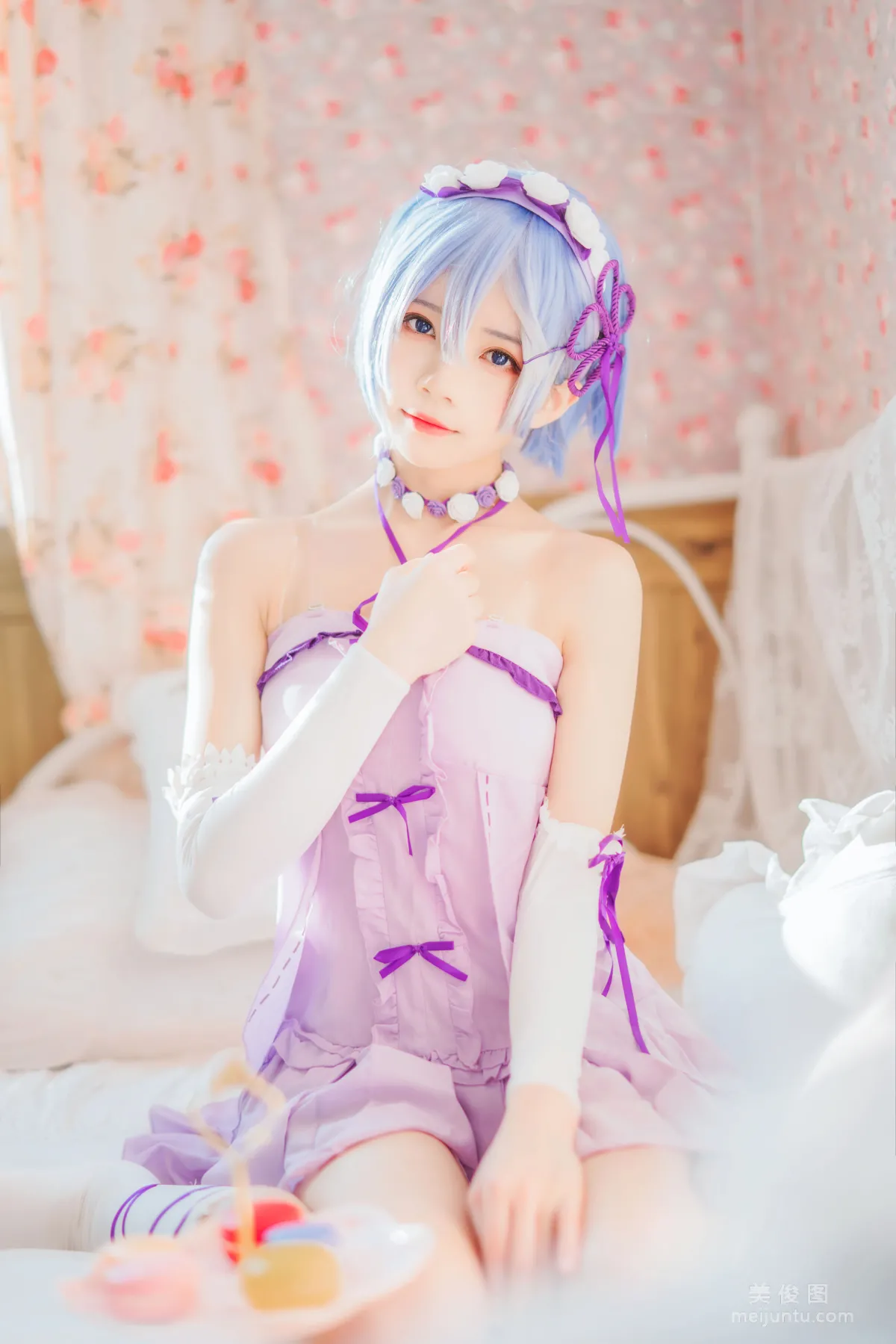 [Cosplay寫真] 桜桃喵 - 蕾姆小睡裙 3