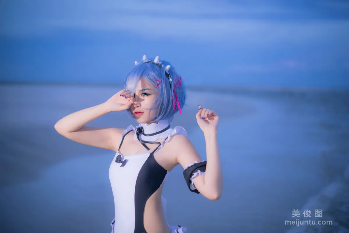 [Cosplay] 人气Coser二佐Nisa - 蕾姆泳衣5
