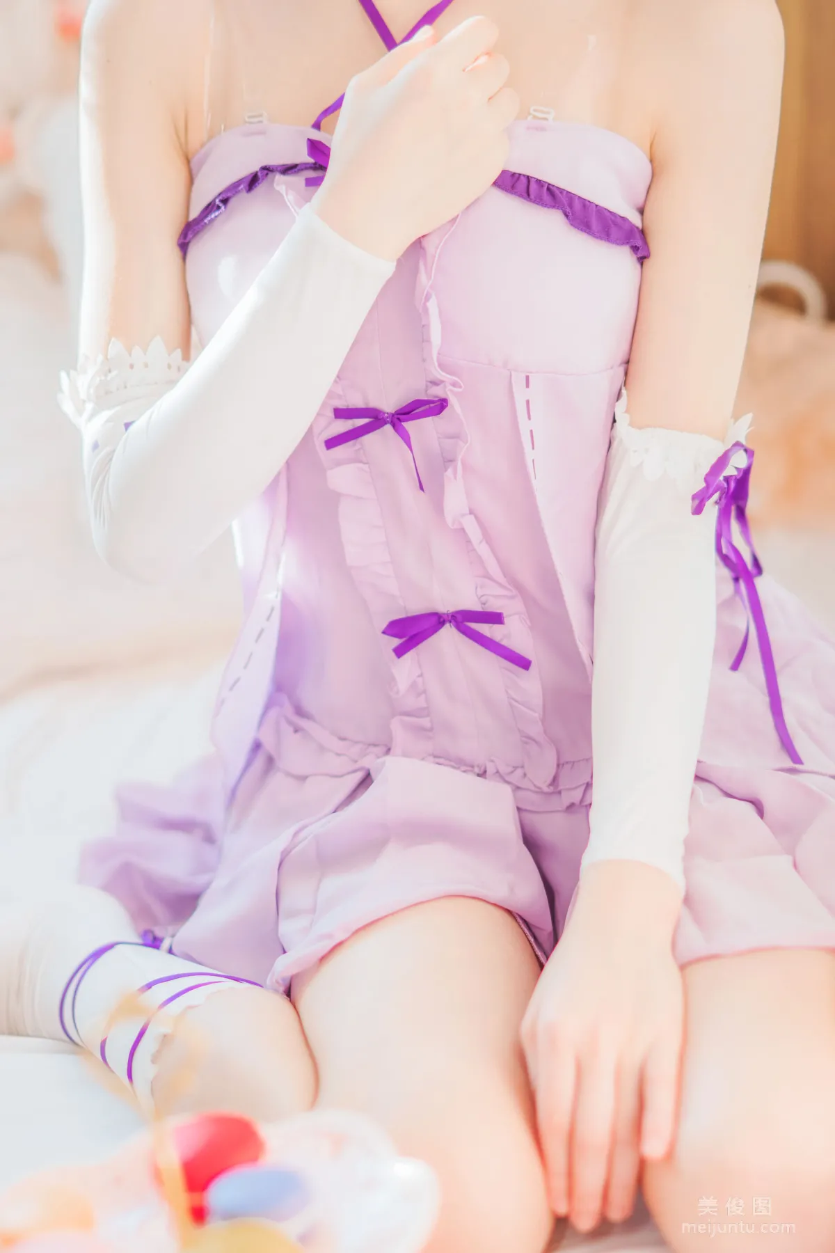 [Cosplay寫真] 桜桃喵 - 蕾姆小睡裙 4
