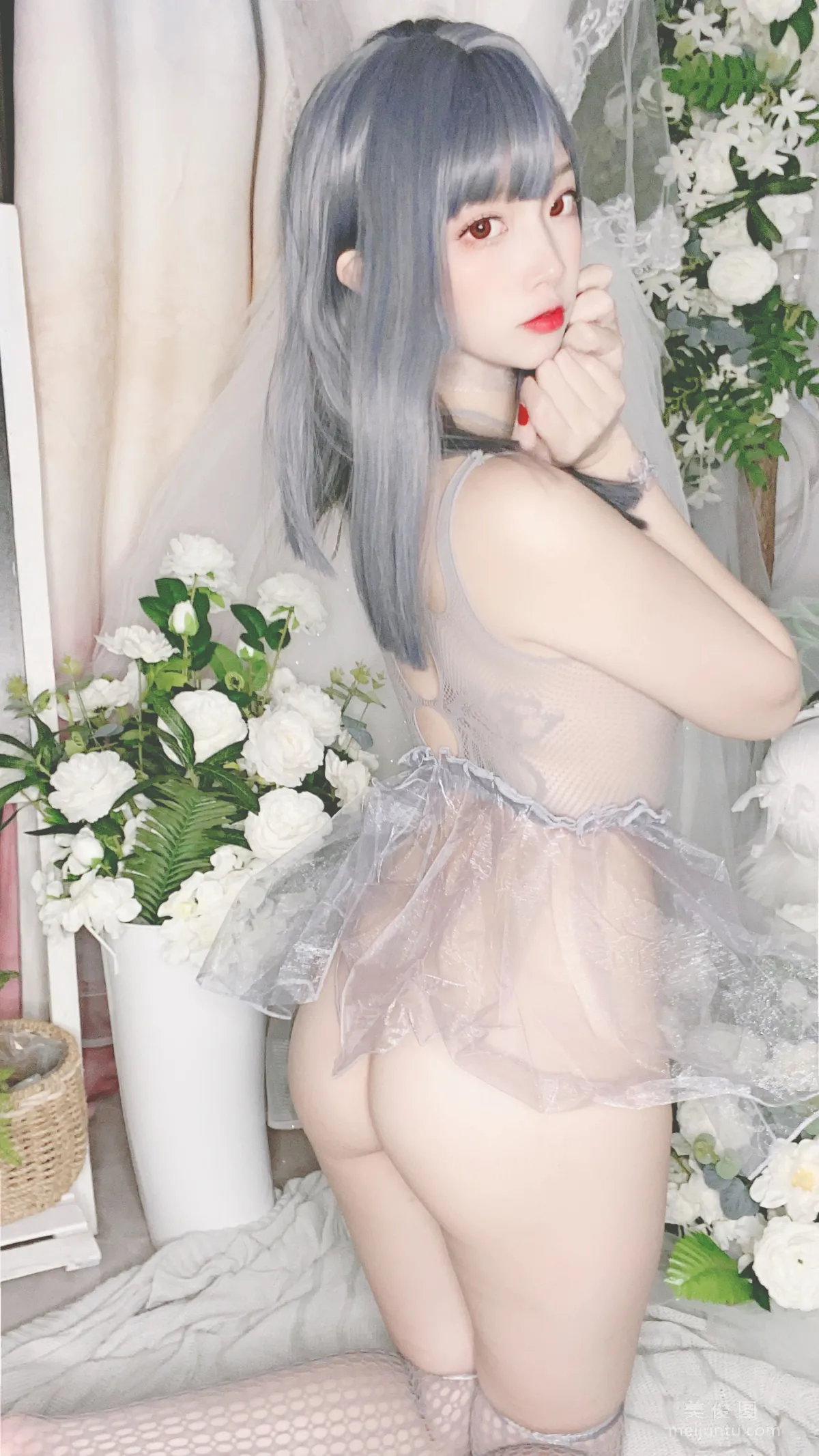 [Cosplay] 人氣Coser二佐Nisa - 藍色網狀比基尼 21