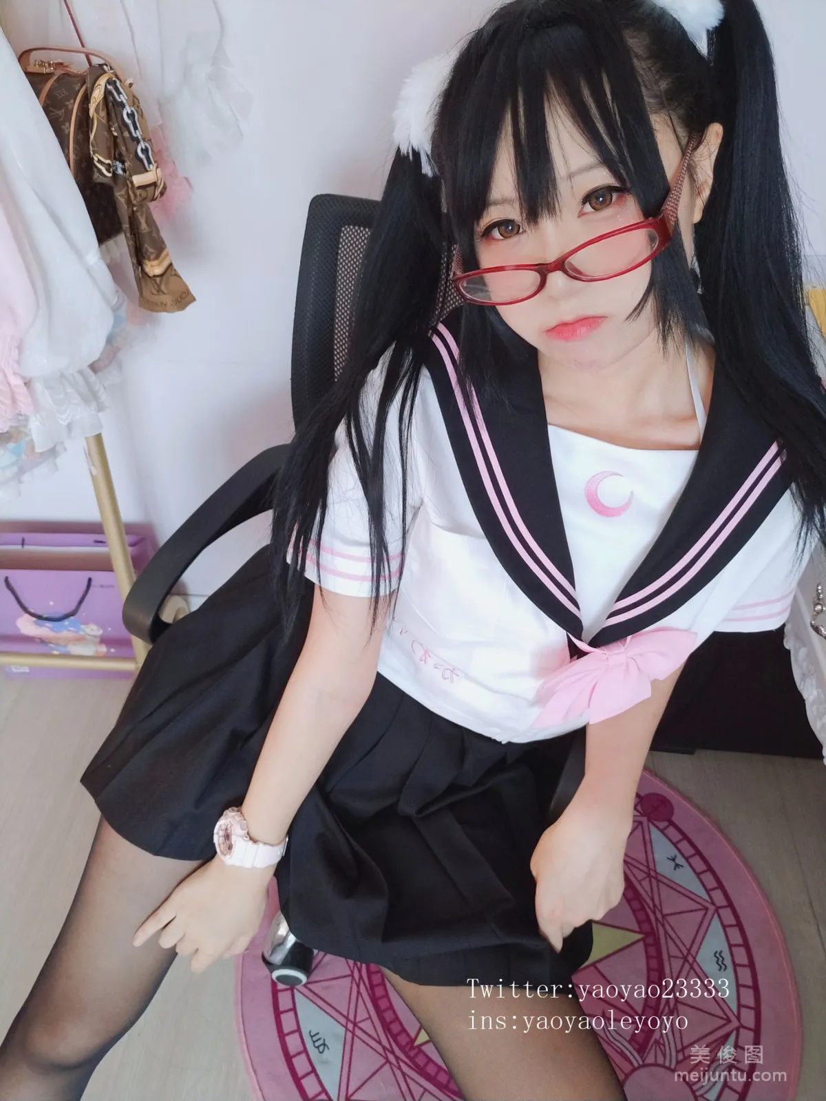 [Cosplay寫真] 搖搖樂yoyo - 黑絲小惡魔 12