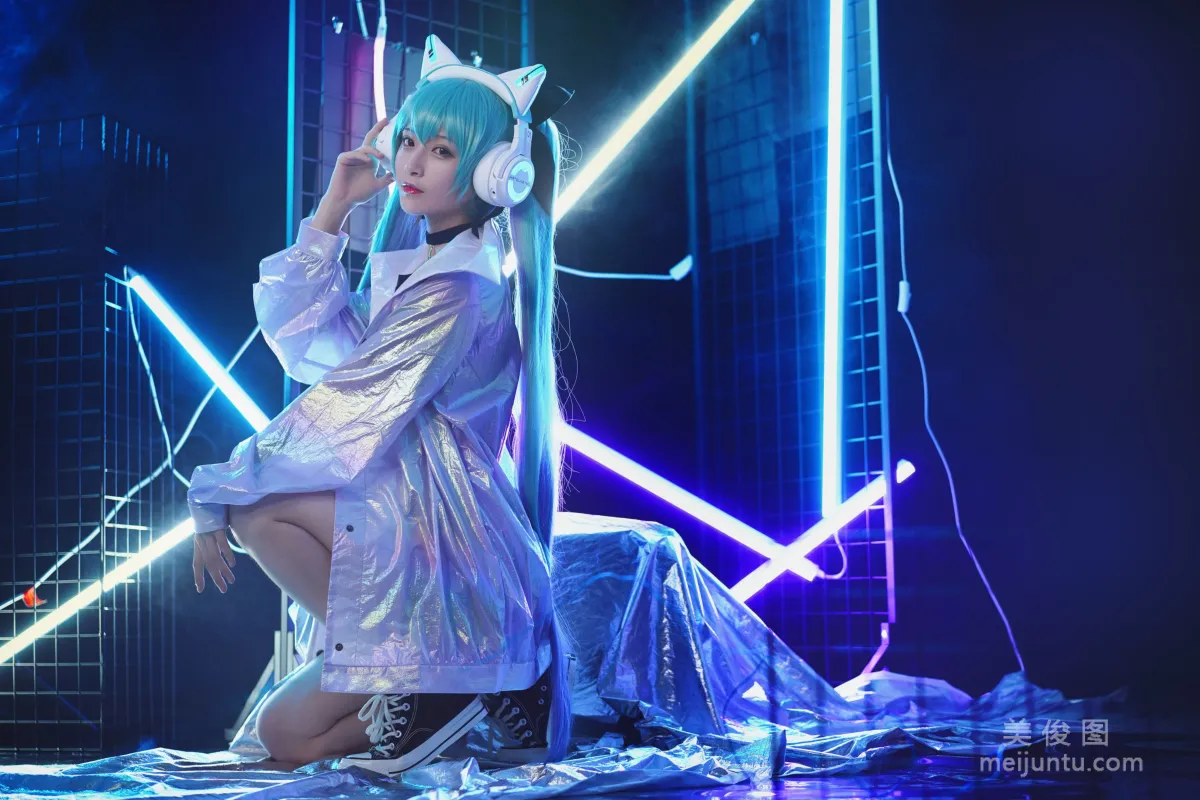 [Cosplay] 動漫博主鐵闆燒鬼舞w - 妖舞耳機miku 寫真集 6